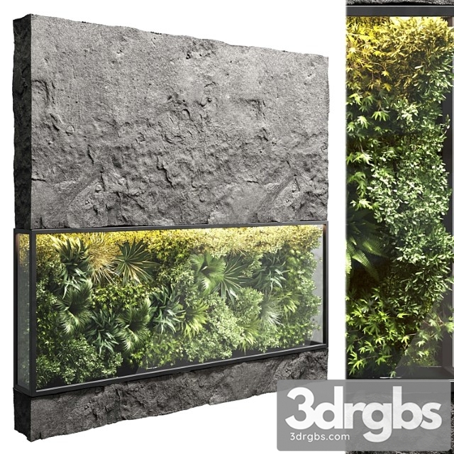 Collection outdoor plant stand rock vertical garden wall glass bax vase 12 corona - thumbnail 1