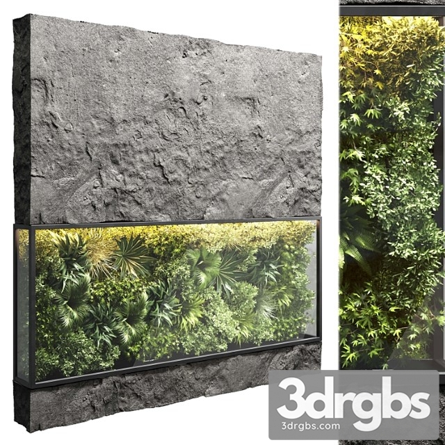Collection Outdoor Plant Stand Vertical Garden Wall Glass Box Vase 3dsmax Download - thumbnail 1