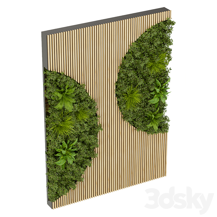 Collection plant vol 331 – fitowall – leaf 3DS Max Model - thumbnail 2