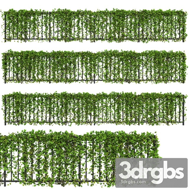 Fence With Ivy V16 3dsmax Download - thumbnail 1