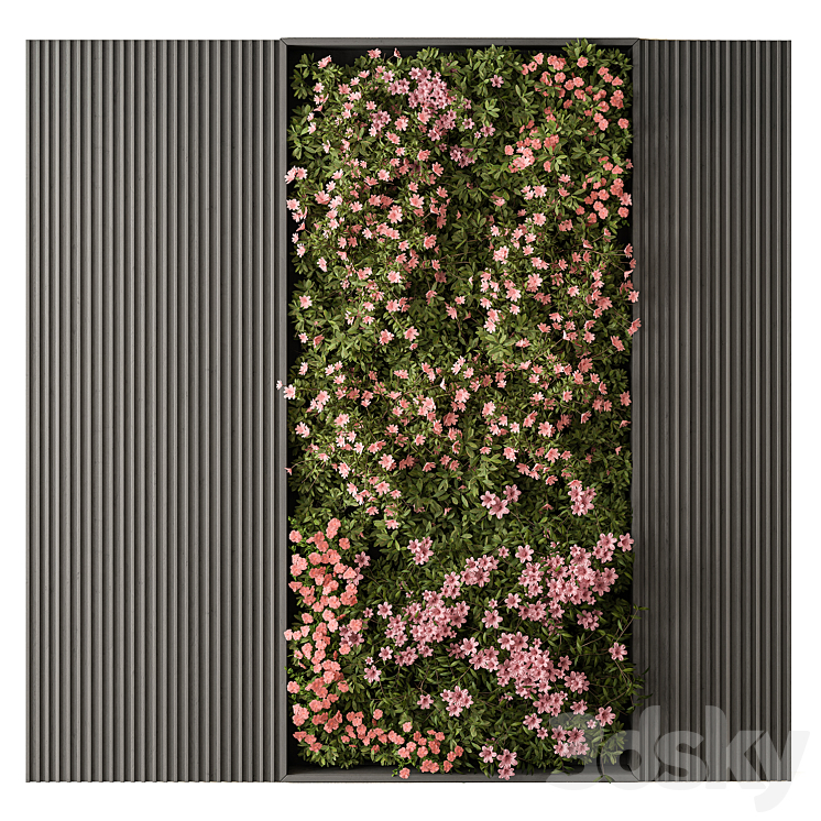 Flower Vertical Garden – Wall Decor 62 3DS Max - thumbnail 1