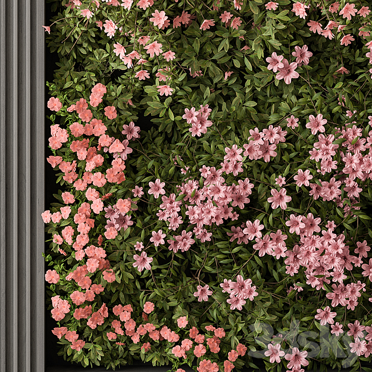 Flower Vertical Garden – Wall Decor 62 3DS Max - thumbnail 2