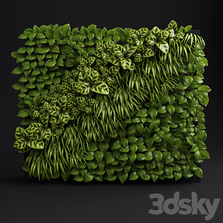 Green wall 2 3DS Max - thumbnail 1