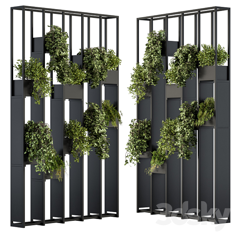 Green Wall – Plants partition 02 3DS Max - thumbnail 1