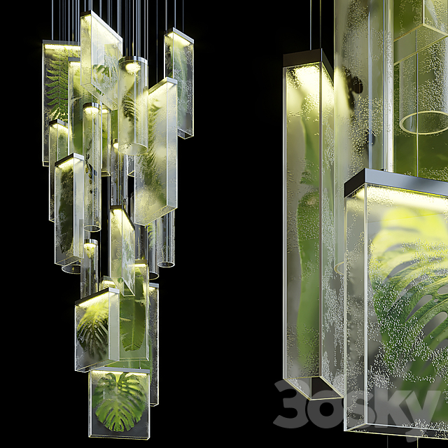 Greenbox – Vargov Design backlit hanging phytomodule 3DSMax File - thumbnail 1