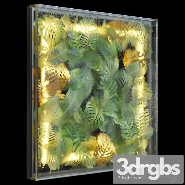 Greenbox – wall-mounted phytomodule with lighting vargov design - thumbnail 1