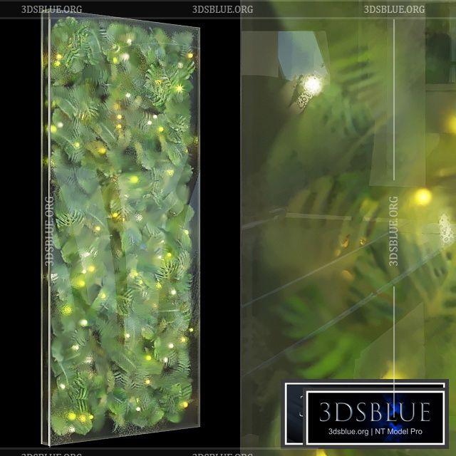 Greenbox – wall-mounted phytomodule with lighting Vargov Design 3DS Max - thumbnail 3