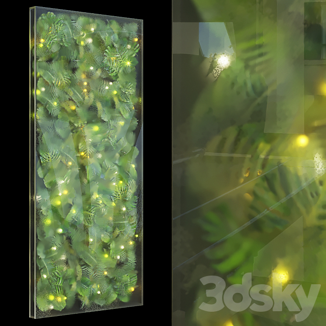 Greenbox – wall-mounted phytomodule with lighting Vargov Design 3DSMax File - thumbnail 1