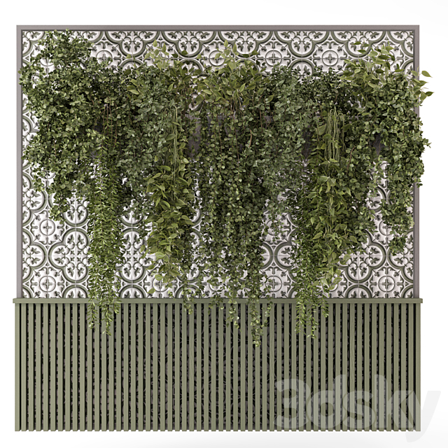 Indoor Wall Vertical Garden Hanging Plants – Set 1626 3ds Max - thumbnail 2