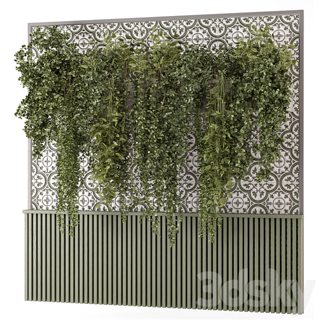 Indoor Wall Vertical Garden Hanging Plants – Set 1626 3ds Max - thumbnail 3