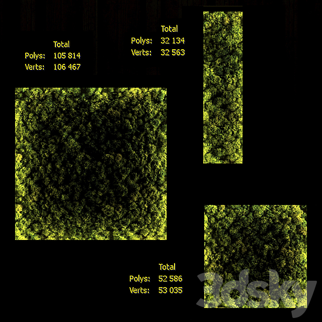 Moss modules 3DS Max Model - thumbnail 3