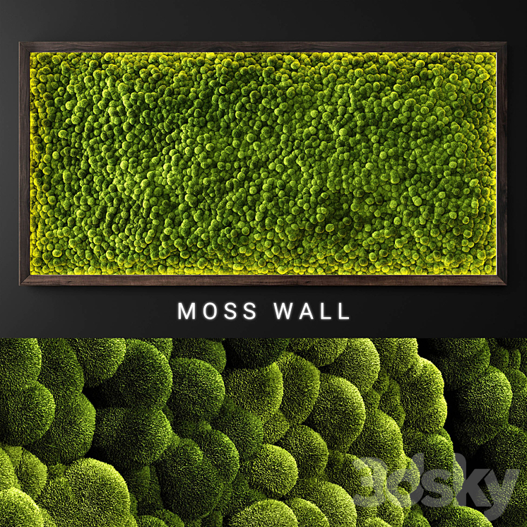 Moss wall 2 3DS Max - thumbnail 1