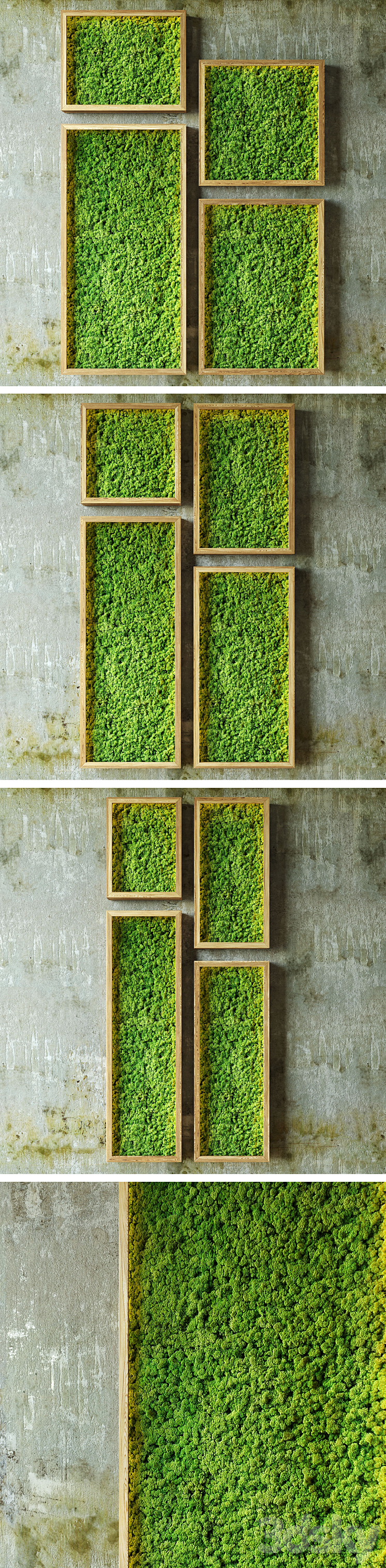 Moss walls 3DS Max - thumbnail 2