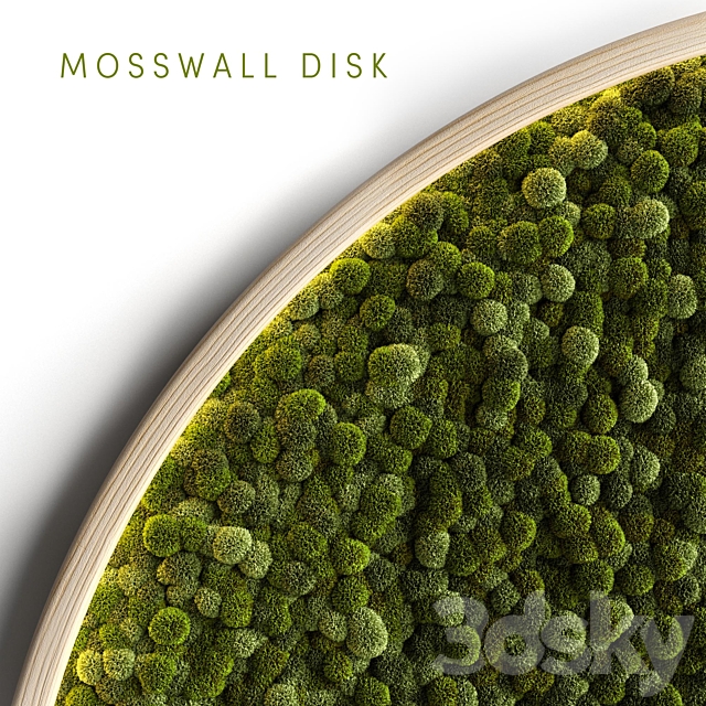 Mosswall disk 2 3DS Max Model - thumbnail 2