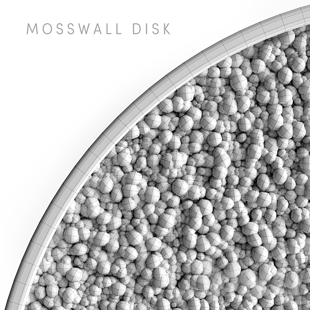 Mosswall disk 2 3DS Max Model - thumbnail 3