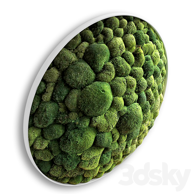 panel moss boulder 3ds Max - thumbnail 3