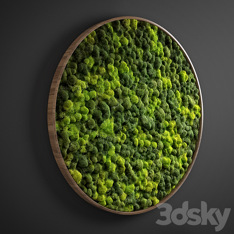 panel moss circle 3DS Max - thumbnail 2