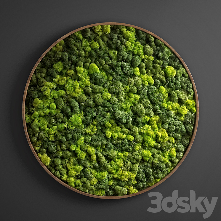 panel moss circle 3DS Max - thumbnail 1