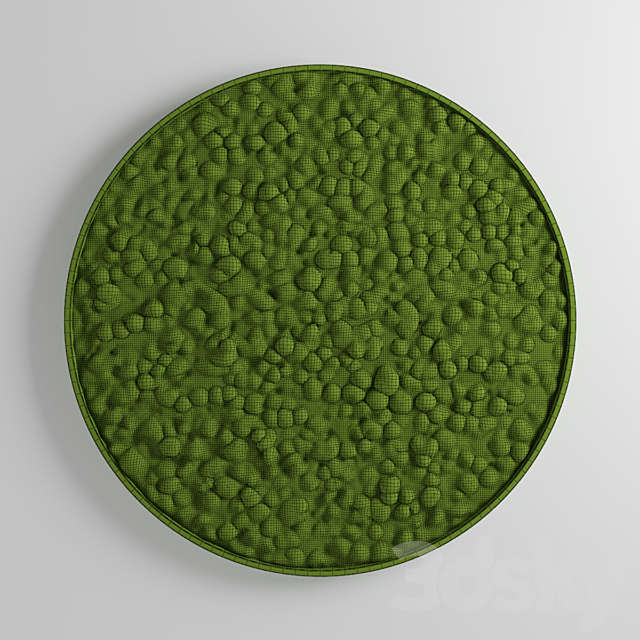 panel moss circle 3DSMax File - thumbnail 5