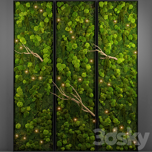 panel moss wall 3ds Max - thumbnail 1