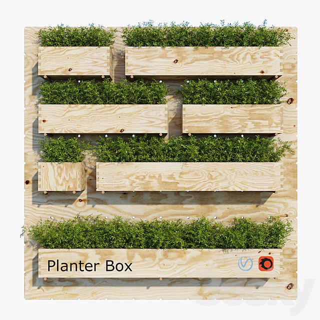 Planter box one 3DSMax File - thumbnail 1