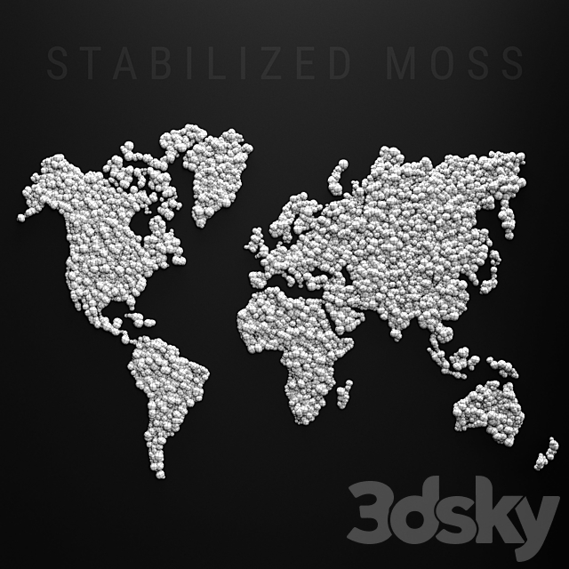 Stabilized moss – world map 3DSMax File - thumbnail 2