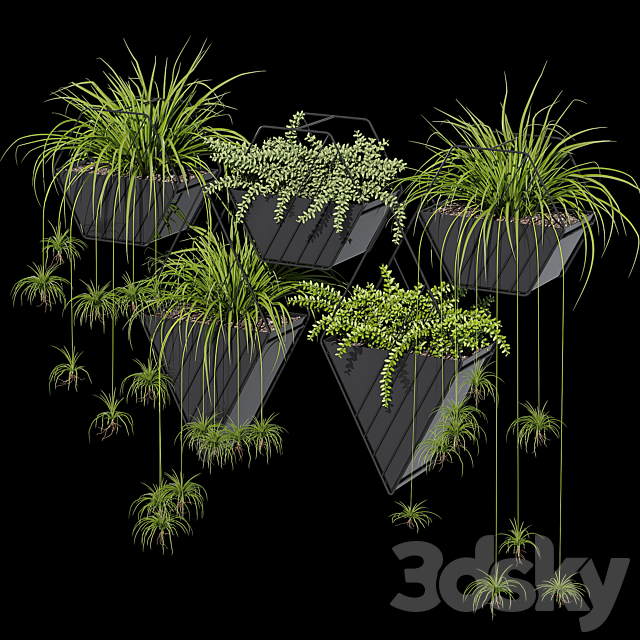 Tulan hanging planter 3DS Max Model - thumbnail 3