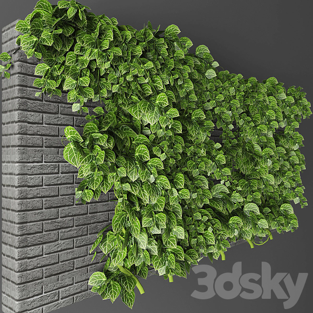 Vertical garden 010 3ds Max - thumbnail 3