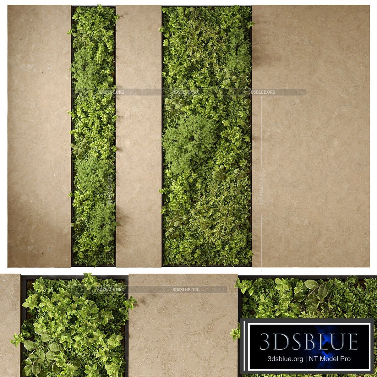 Vertical Garden 02 3DS Max - thumbnail 3