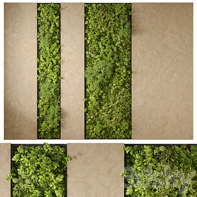 Vertical Garden 02 3DSMax File - thumbnail 1