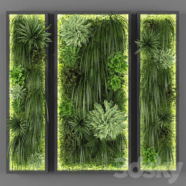 Vertical garden 046 3ds Max - thumbnail 1