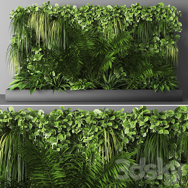 Vertical garden 065 3dsMax Model - thumbnail 1