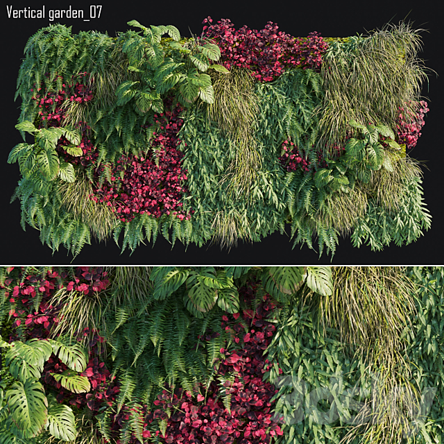 Vertical garden 07 3ds Max - thumbnail 1