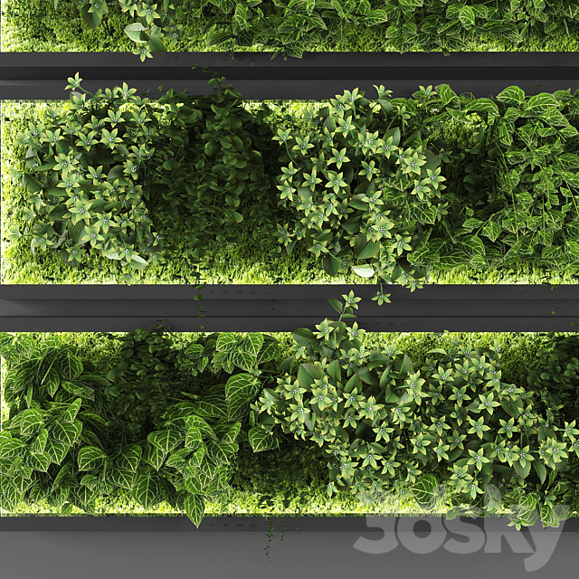 Vertical garden 074 3DS Max Model - thumbnail 2