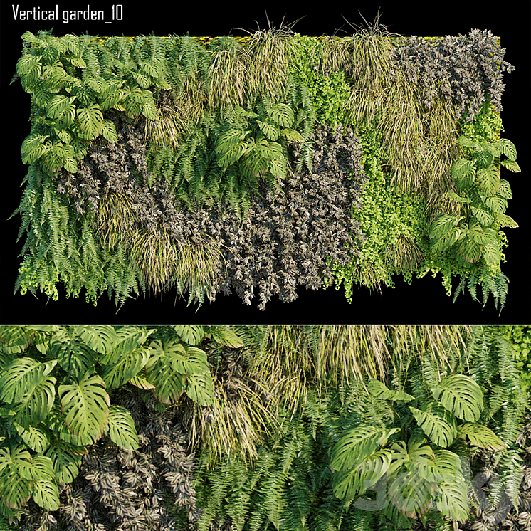 Vertical garden 10 3DS Max - thumbnail 1