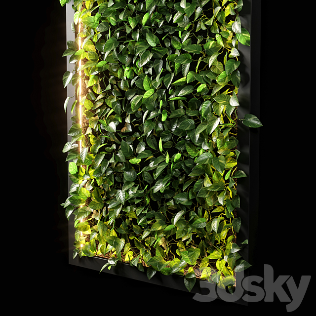 vertical garden 10 3DS Max Model - thumbnail 2