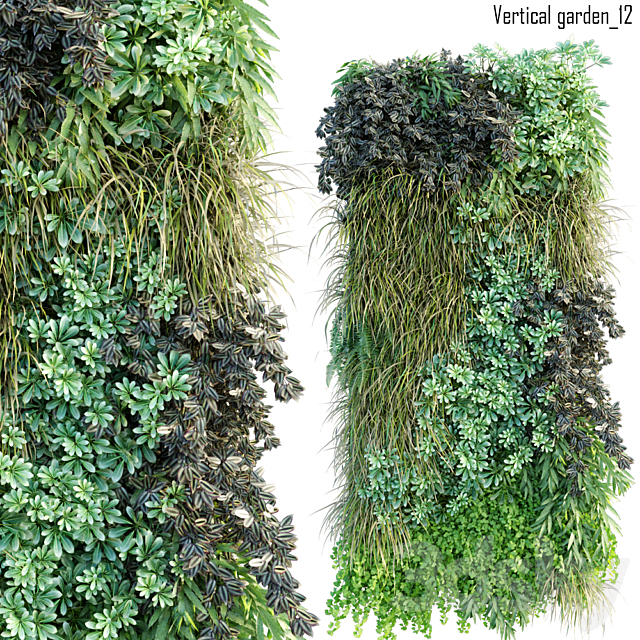 Vertical garden 12 3ds Max - thumbnail 1