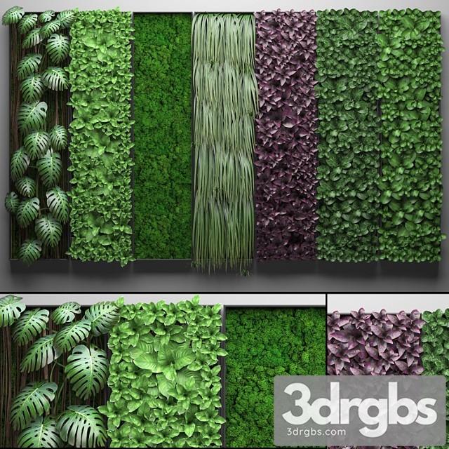 Vertical garden 21.seven separate modules, phytowall, phytomodule, wall decor, landscaping - thumbnail 1