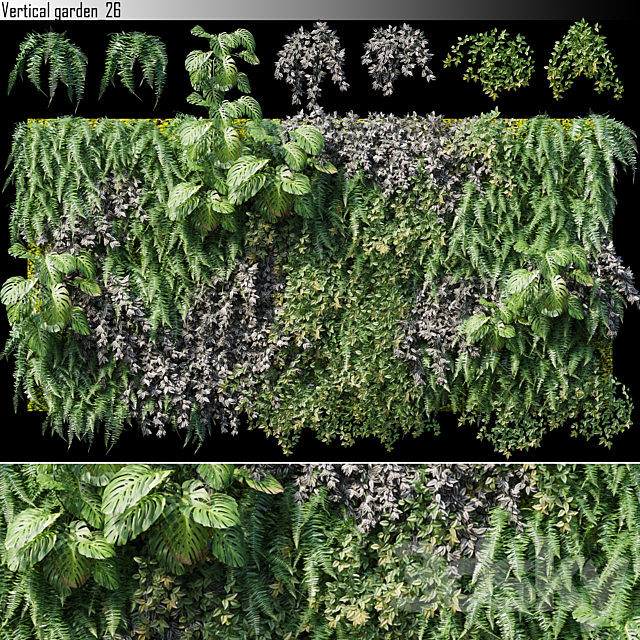 Vertical garden 26 3DSMax File - thumbnail 1