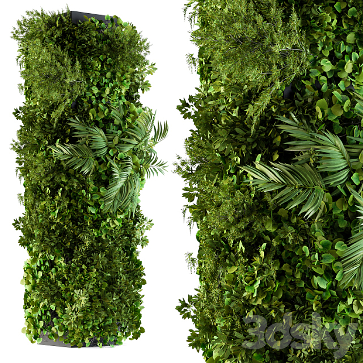 Vertical Garden – Column Plants 3DS Max - thumbnail 1