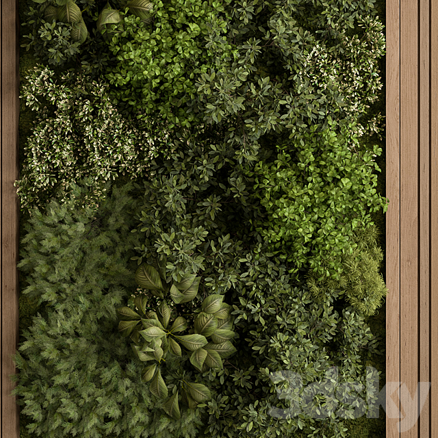 Vertical Garden – Green Wall 74 3DS Max Model - thumbnail 2