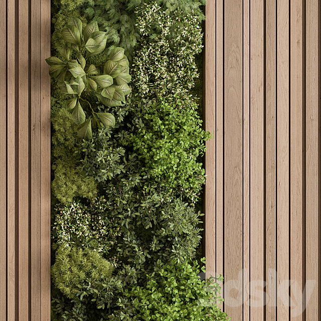 Vertical Garden – Green Wall 74 3DS Max Model - thumbnail 3