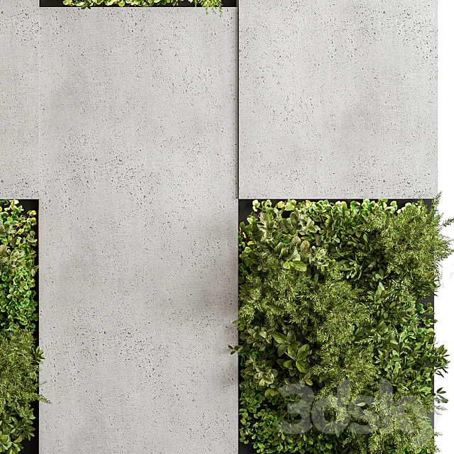 Vertical Garden – Green Wall 77 3DS Max Model - thumbnail 2