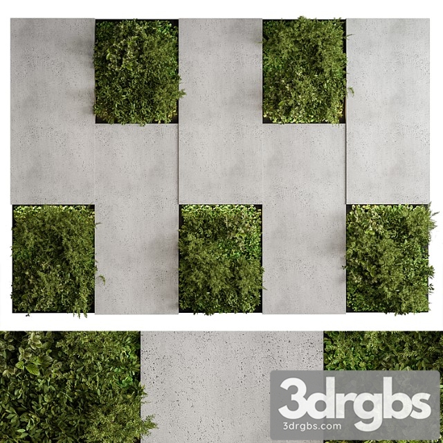 Vertical Garden Green Wall 77 3dsmax Download - thumbnail 1