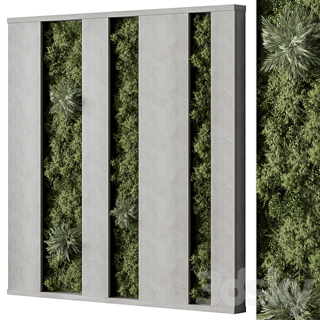 Vertical Garden – Green Wall 98 3DS Max Model - thumbnail 3