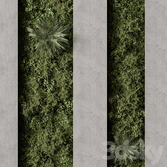 Vertical Garden – Green Wall 98 3DS Max Model - thumbnail 4