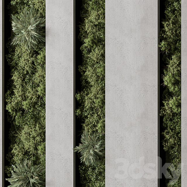 Vertical Garden – Green Wall 98 3DS Max Model - thumbnail 5