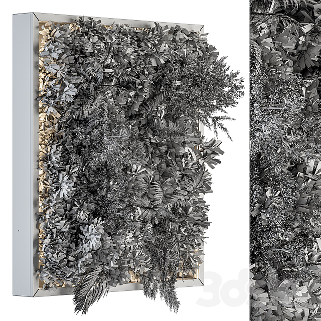 Vertical Garden Metal Frame – Wall Decor 16 3DS Max Model - thumbnail 5