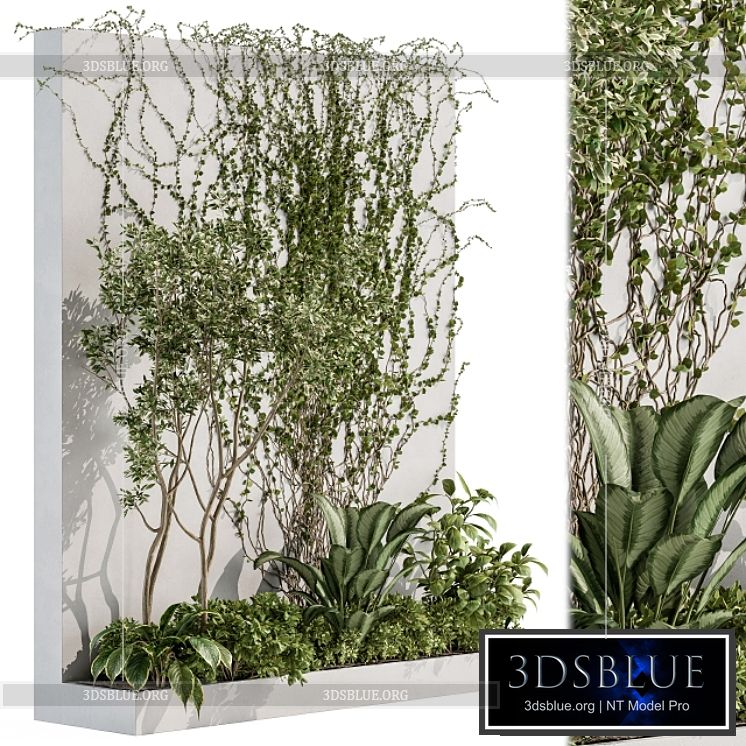 Vertical Garden Outdoor – Wall Decor 41 3DS Max - thumbnail 3