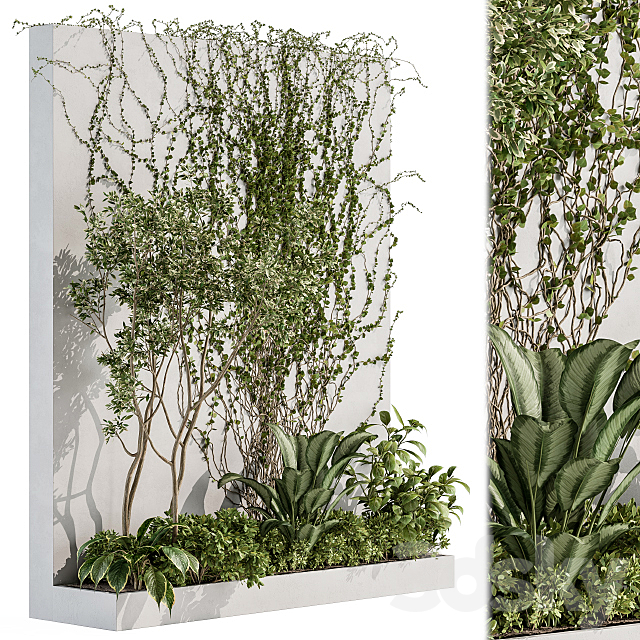 Vertical Garden Outdoor – Wall Decor 41 3DSMax File - thumbnail 1